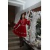 Embroidered dress "Fluffy Red"